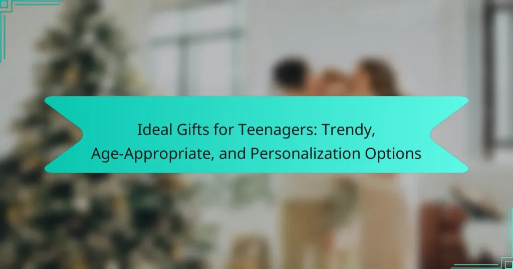 Ideal Gifts for Teenagers: Trendy, Age-Appropriate, and Personalization Options