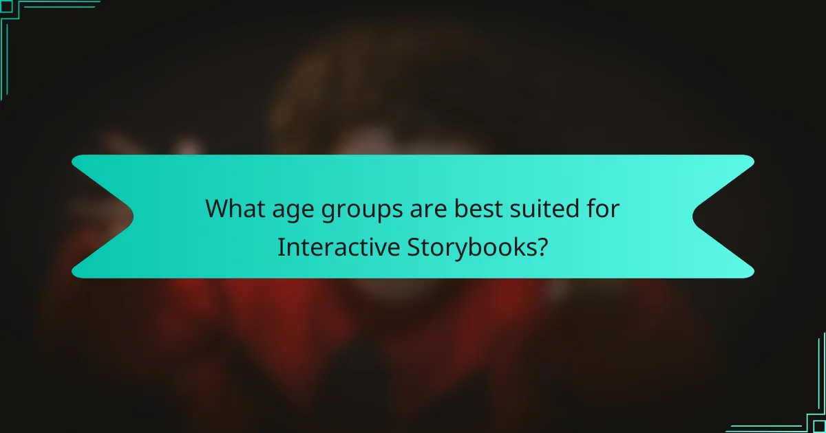 What age groups are best suited for Interactive Storybooks?