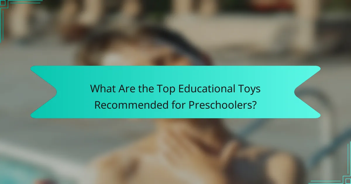 What Are the Top Educational Toys Recommended for Preschoolers?